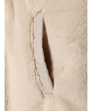 earth music&ecology ファー＆キルティングリバーシブルコート Beige