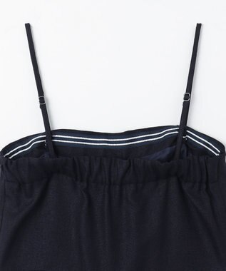 GRACE CONTINENTAL リネンタッチビスチェサロペ ネイビー