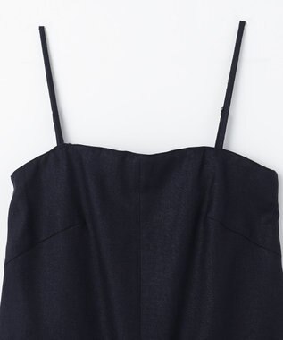 GRACE CONTINENTAL リネンタッチビスチェサロペ ネイビー