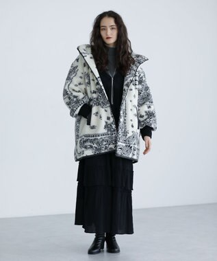 Green Parks ■ＥＳＣＡＲ　レース×コットンティアードワンピース Black