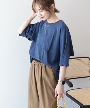 AMERICAN HOLIC レイヤード風加工Ｔシャツ Off White