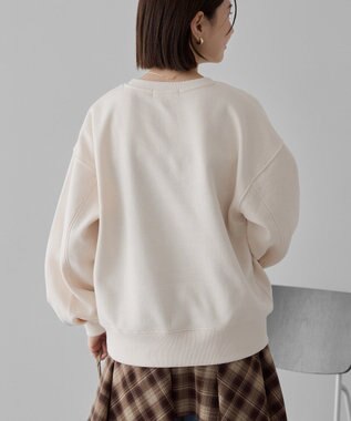 AMERICAN HOLIC フレンチロゴ裏起毛プルオーバー Ivory