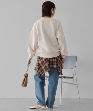 AMERICAN HOLIC フレンチロゴ裏起毛プルオーバー Ivory