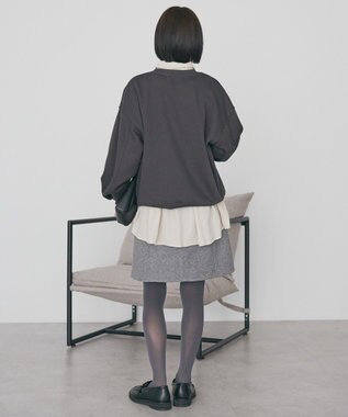 AMERICAN HOLIC フレンチロゴ裏起毛プルオーバー Charcoal Gray