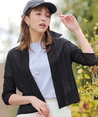 Tiaclasse 【おのののかさん着用】ショートトッパーカーディガン ブラック