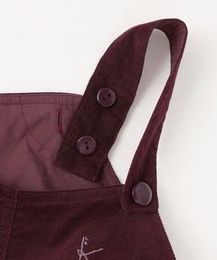 組曲 KIDS 【150-160㎝】コーデュロイ ワンピース ワイン系
