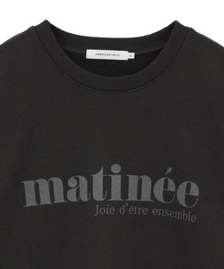 AMERICAN HOLIC フレンチロゴ裏起毛プルオーバー Charcoal Gray