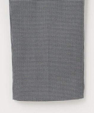 J.PRESS LADIES L 【洗える】シャークスキンハウンドトゥース テーパード パンツ ネイビー系3