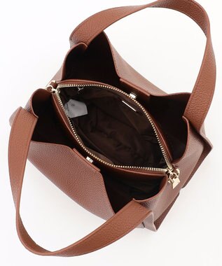 LA BAGAGERIE ソフトシュリンク2WAYハンドバッグ small チョコ