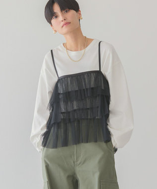 AMERICAN HOLIC ティアードチュールキャミソール