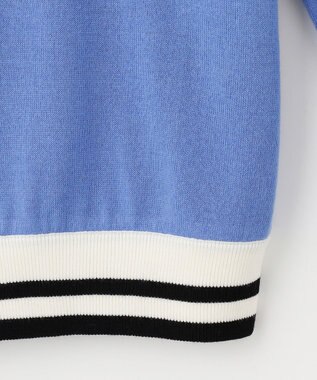 23区GOLF 【MEN】【手洗い可】裏地付き Vネックニット サックスブルー系