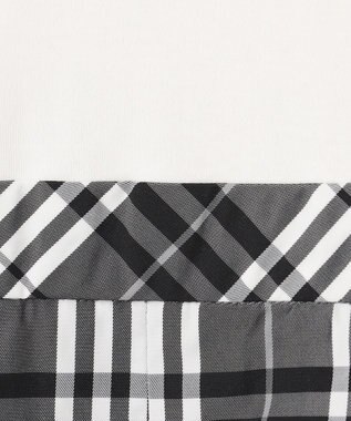 組曲 KIDS 【100㎝】チェックタフタドッキング ワンピース モノトーン系