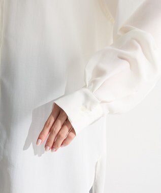 Green Parks レイヤード風ＢＩＧシャツ Off White