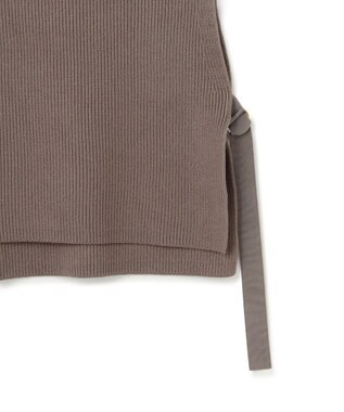 23区 S 【洗える】コットンリリー ニットベスト ブラウン系