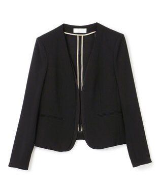 BEIGE， CINDY / ダブルカラージャケット Black×Black