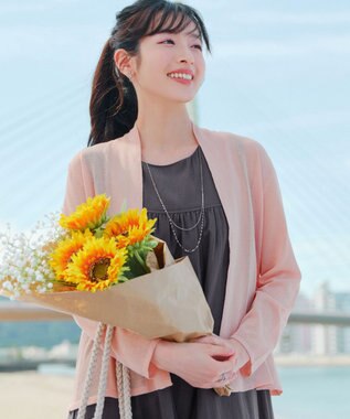 Tiaclasse 【おのののかさん着用】ショートトッパーカーディガン ピンク