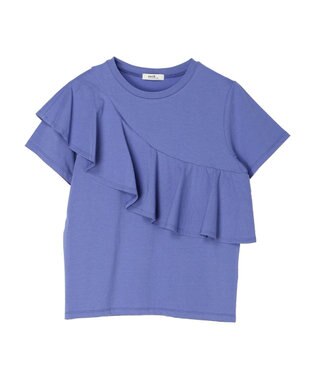 earth music&ecology フロントフリルプルオーバー Blue