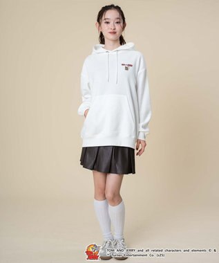 WEGO 【ユニセックス着用ITEM/25年秋冬新作】TOMandJERRYグラフィックプルオーバー ホワイト