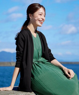 Tiaclasse L 【新色追加・UVケア・接触冷感】“やみつき”着ながしロングカットソーカーデ