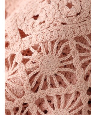 Green Parks ・ＳＵＧＡＲ　ＳＰＯＯＮ　２ｗａｙクロシェカーディガン Pink