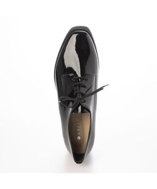 MODE ET JACOMO <carino>【レイン対応】レースアッププラットフォーム ブラックエナメル