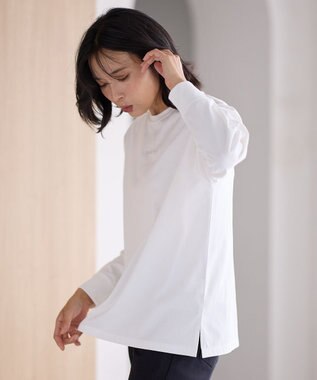 ANY L 【洗濯機可】チビロゴロングスリーブＴシャツ オフ