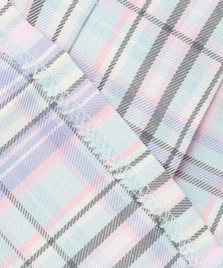 ANY KIDS チェック柄 ガーリー スカパン ミント系