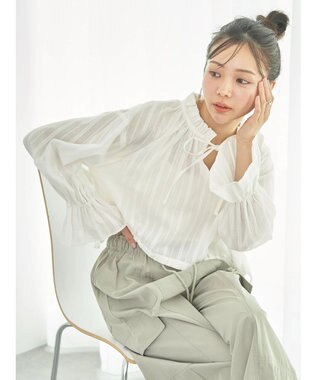 earth music&ecology ＳＥＴ２点ドビーショートブラウス＋キャミワンピース Beige