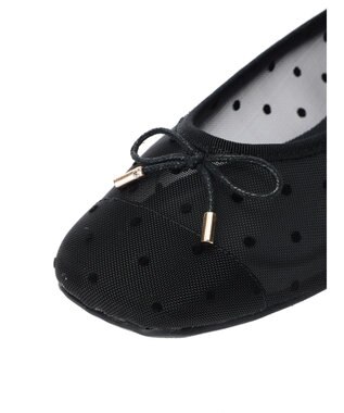 AMERICAN HOLIC チュールドットフラットシューズ Black