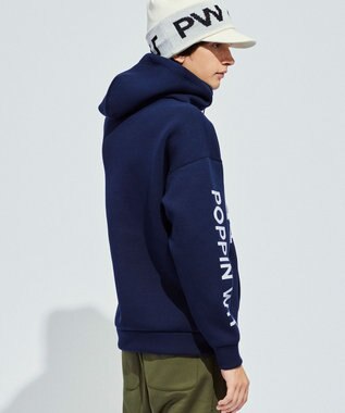 PW CIRCULUS 【NEWデザイン】【MEN】 LOGO graphic  デタッチャブルフーディー ネイビー系