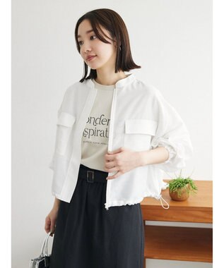 Green Parks シンプルフェミニンロゴチュニック Light Beige