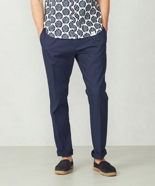 JOSEPH ABBOUD MOUNTAIN 【SPACE／UNISEX】ダイヤジャガードストレッチ パンツ ネイビー系