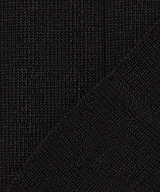 自由区 【洗える】ハイツイストコットンアセテート ニットワンピース ネイビー系