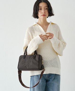 russet コーデュラナイロン2WAYミニボストンバッグ(CE-1721-WEB) D.Brown