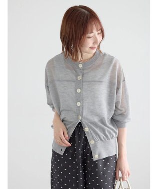 Te chichi 14G前後2WAYクルーカーディガン