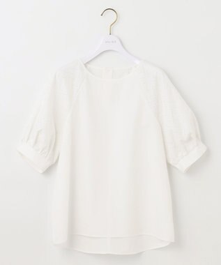 ANY SIS 【洗える】エンブロイダリーラグラン ブラウス オフホワイト