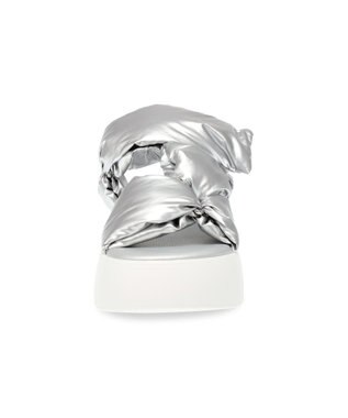 STEVE MADDEN BONKERS クッションベルトサンダル シルバー