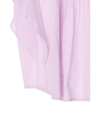 earth music&ecology コットンボイルフリルブラウス Light Pink