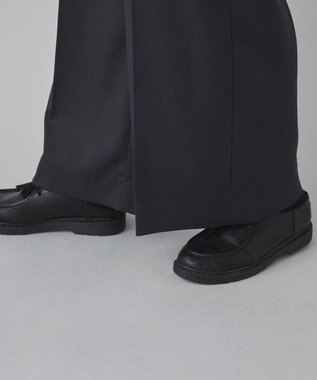 WEGO 【ユニセックス着用ITEM】ワイドストレートスラックス ダークグレー