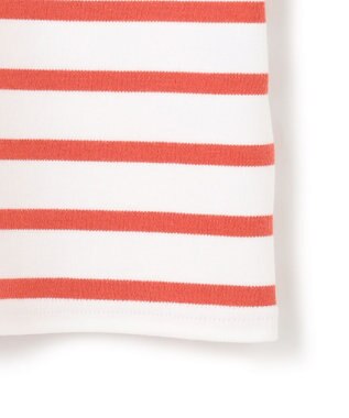 23区 【洗える】Armor-lux スムース クロップド  ボーダー カットソー オフ×トマト