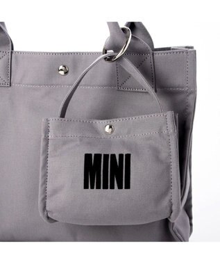 UNBILLION カシュカシュ cachecache / フロッキーポーチ付きキャンバストート GY