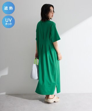 Green Parks 半袖タックカットワンピース