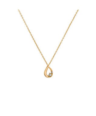 blancotokyo 【金属アレルギー対応】ドロップモチーフネックレス RUGIADA ゴールド