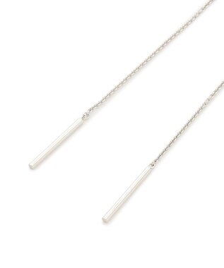 23区 バー スライド ラリエット ネックレス シルバー系