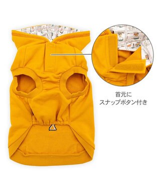 PET PARADISE スヌーピー ワッペン パーカー 中型犬 オレンジ