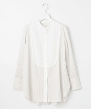 自由区 【洗える】ストレッチシャーティング ブザムシャツ グレー系1