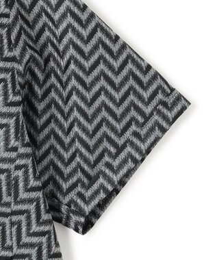 JOSEPH HOMME 【HIGH GRADE LINE】カスリシェブロンジャガード　オープンカラー半袖シャツ ブラック系5