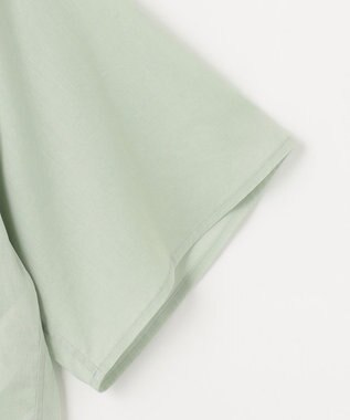 NAVE 【Nave 　洗える】シアークロップド シャツ ライトグリーン系