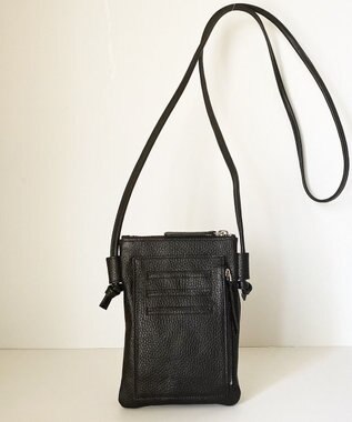 Hekhèr Le Style de Vie 新色追加【日本製】シュリンクレザー スマートフォンポシェット ブラック