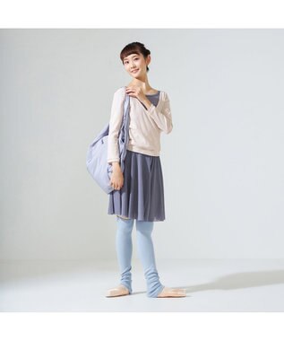 Chacott レッグウォーマー ミディアム丈 (サーモギア（R）糸使用） ベビーブルー